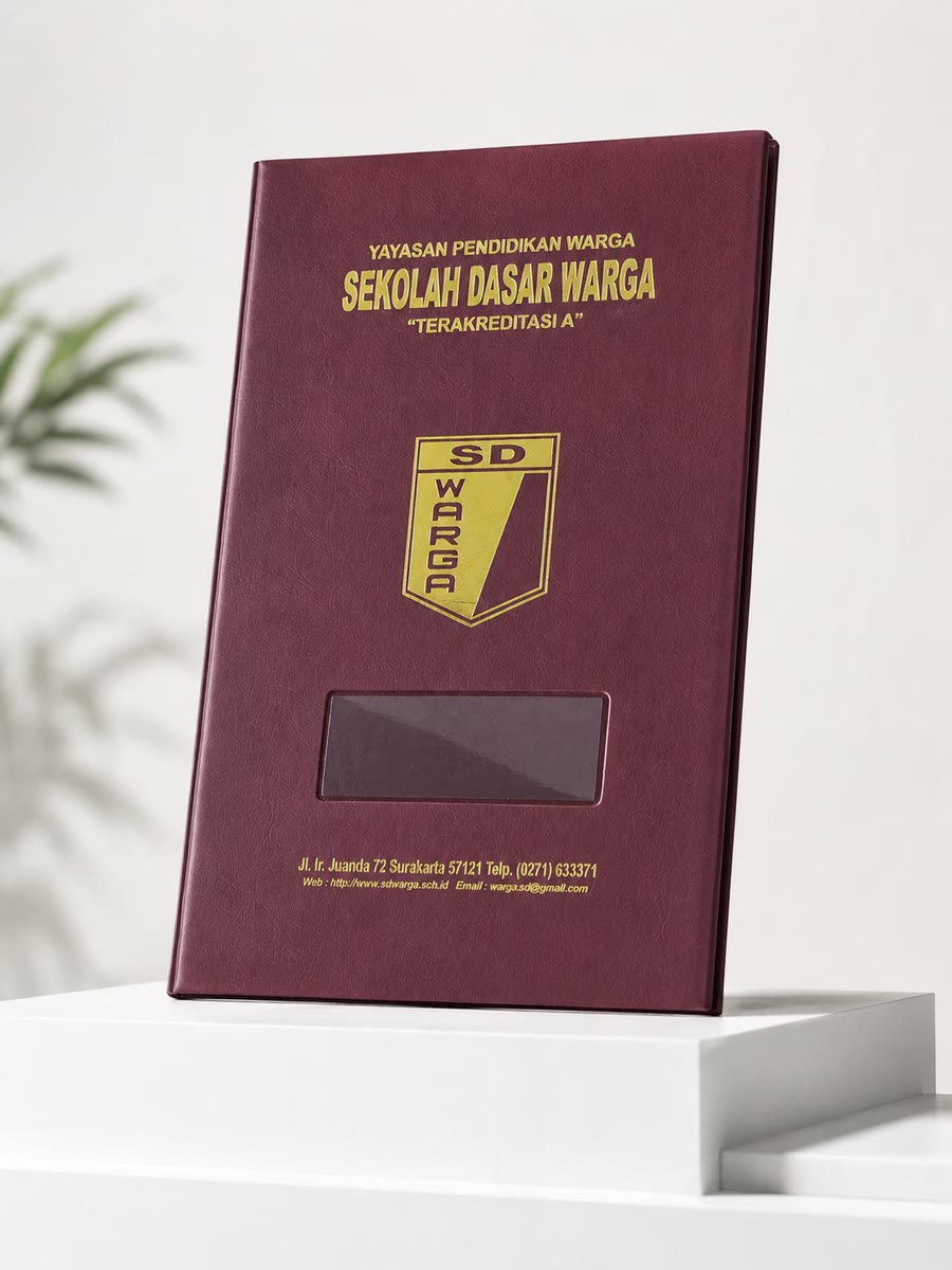 Map rapor PVC hardcover isi mika